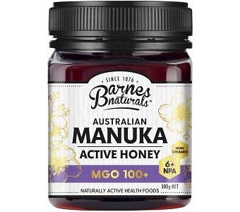 Barnes Naturals Australian Active Manuka Honey MGO 100+ 500g