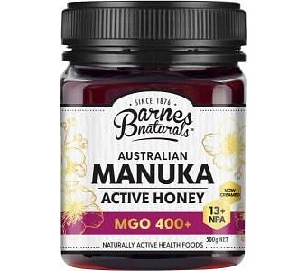 Barnes Naturals Australian Active Manuka Honey MGO 400+ 500g