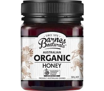 Barnes Naturals Organic Honey 500g Jar