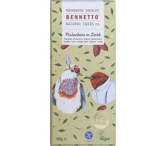 Bennetto Organic Dark Chocolate Pistachios in Dark 14x100g