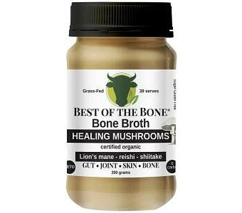 BEST OF THE BONE Bone Broth Beef Concentrate Healing Mushrooms Organic Lion's Mane Reishi Shiitake 3