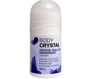 Body Crystal Roll On Deodorant Unscented 80ml