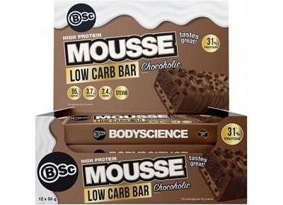 BSc High Protein Low Carb Mousse Bars Chocoholic 12x55g