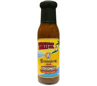 Byron Bay Chilli Co Bundaberg Rum Coconut Rum BBQ Sauce G/F 250ml