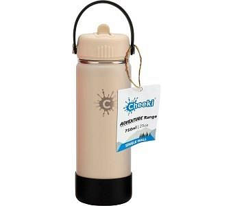 Cheeki Stainless Steel Bottle Adventure Sandstone 750ml