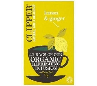 Clipper Organic Refreshing Infusion - Lemon & Ginger 20 Teabags