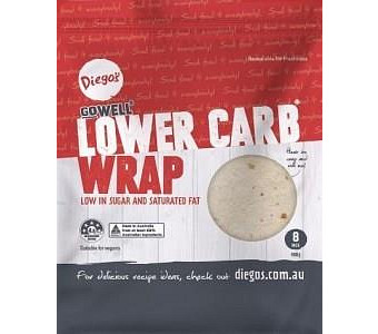 Diego's GoWell Lower Carb Wrap (8Pack) 400g