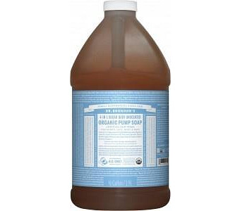 Dr Bronner's Organic Soap Baby Unscented 1.89L