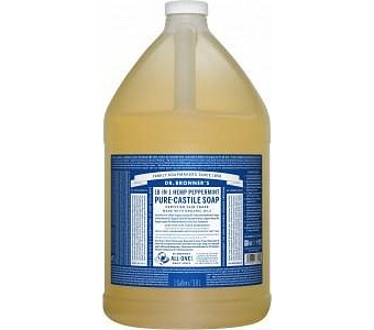 Dr Bronner's Pure Castile Liquid Soap Peppermint 3.78L