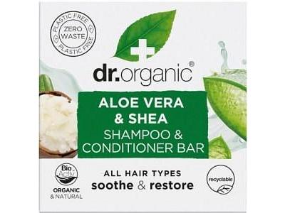 Dr Organic Shampoo & Conditioner Bar Aloe Vera & Shea All Hair Types 75g