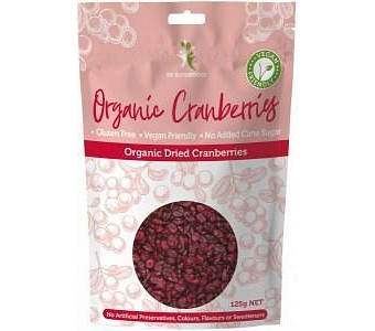 Dr Superfoods Super Organic Dried Cranberries 125g