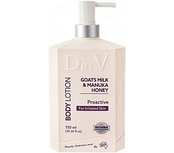 DR. V Body Lotion Goats Milk & Manuka Honey (Proactive for Irritated Skin) 750ml