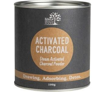 Eden Healthfoods Activated Charcoal Steam Activated Charcoal Powder 100g