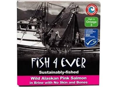 Fish 4 Ever Wild Pacific Pink Salmon Fillets 170g