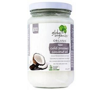 Global Organics Coconut Oil Raw Cold Pressed 300g