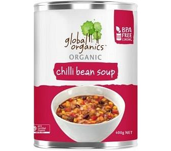 Global Organics Organic Chilli Bean Soup 400g
