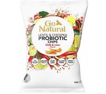 Go Natural HiProtein Probiotic Chips Chilli & Lime Flavour 100g