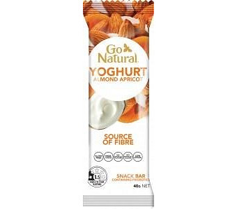 Go Natural Yoghurt Almond and Apricot Bars 16x40g