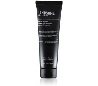 Handsome Men's Organic Skincare Facial Wash Ylang Ylang/Orange/Bergamot 125ml