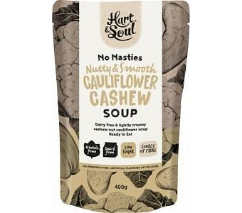 Hart & Soul All Natural Cauliflower Cashew Soup in Pouch 400g