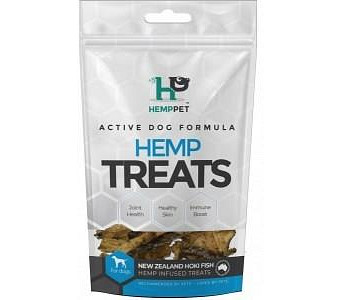 Hemp Pet Skin & Coat Support NZ Hoki Fish Hemp Infused Treats for Dogs 70g