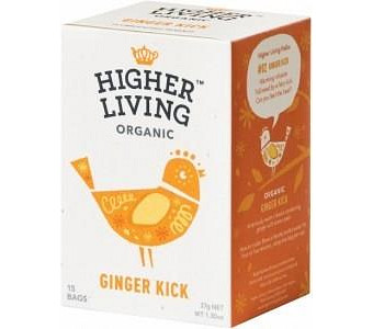Higher Living Organic Ginger Kick Tea Caffeine Free 15Teabags
