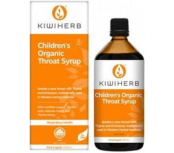 KIWIHERB CHILDREN'S Organic Throat Syrup 200ml
