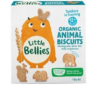 Little Bellies Organic Animal Biscuits (12+ months) 130g