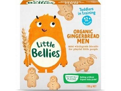 Little Bellies Organic Gingerbread Men 130g