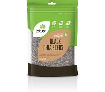 Lotus Organic Chia Seeds Black Bag G/F 500g