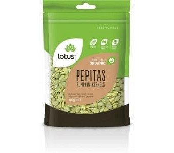 Lotus Organic Pepitas (Pumpkin Kernels) G/F 100g