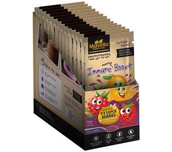 MAVELLA SUPERFOODS Immune Superfood Smoothie Boost Berry Sachet 10g x 14 Display