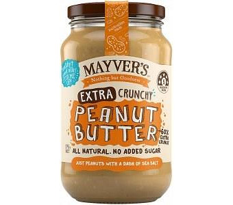 Mayvers Extra Crunchy Peanut Butter G/F 375g