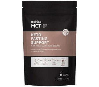 MELROSE MCT Keto Fasting Support (Guilt-Free Decadent Hot Chocolate) 147g