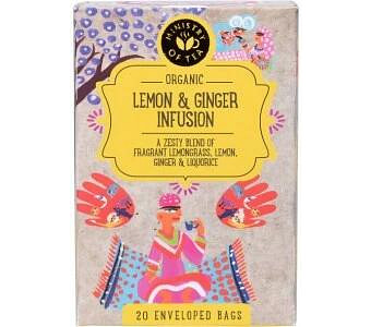 Ministry of Tea Organic Lemon & Ginger Infusion Tea Bags 20pk