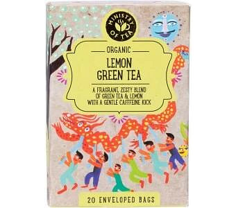 Ministry of Tea Organic Lemon Green Tea Bags 20pk