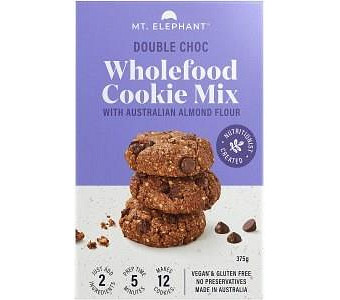 Mt. Elephant Wholefood Cookie Mix Double Choc 5x375g