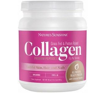 NATURE'S SUNSHINE Grass Fed & Pasture Raised Collagen Premium Peptides Unflavoured 516g