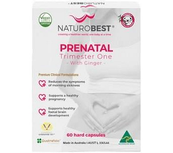 NATUROBEST Prenatal Trimester One with Ginger 60c