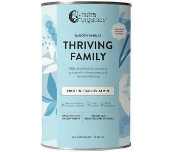 NUTRA ORGANICS Organic Thriving Family Protein (Protein + Multivitamin) Smooth Vanilla 1kg
