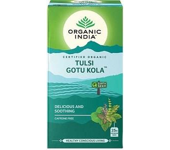 Organic India Tulsi Gotu Kola Tea 25Teabags