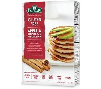 Orgran Apple/Cinnamon Pancake Mix 375gm