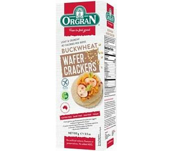 Orgran Multigrain Wafer Crackers w/Buckwheat G/F 100g