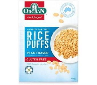 Orgran Rice Puffs Plant Based Cereal G/F 300g