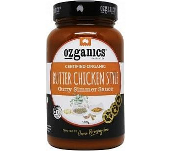 Ozganics Organic Butter Chicken Sauce G/F 500g