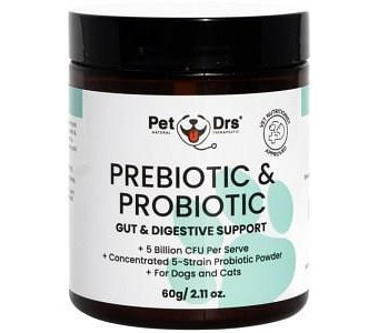 PET DRS Prebiotic & Probiotic Gut & Digestive Support (For Dogs & Cats) 60g