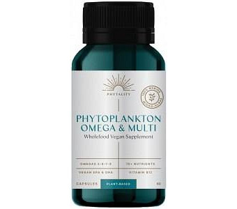 PHYTALITY NUTRITION Phytoplankton Omega & Multi (Wholefood Vegan Supplement) 60c