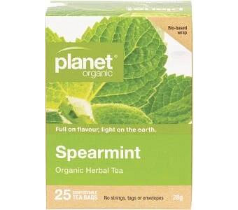 Planet Organic Spearmint Herbal Tea Bags 25pk