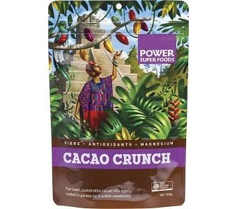 Power Super Foods Cacao Crunch Nibs Raw Certified Organic  200g