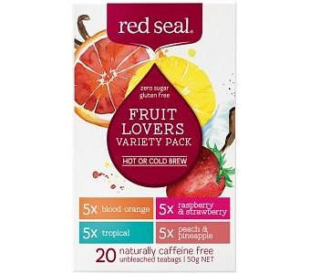 Red Seal (Hot & Cold Brew) Fruit Lovers Variety Pack 20Teabags